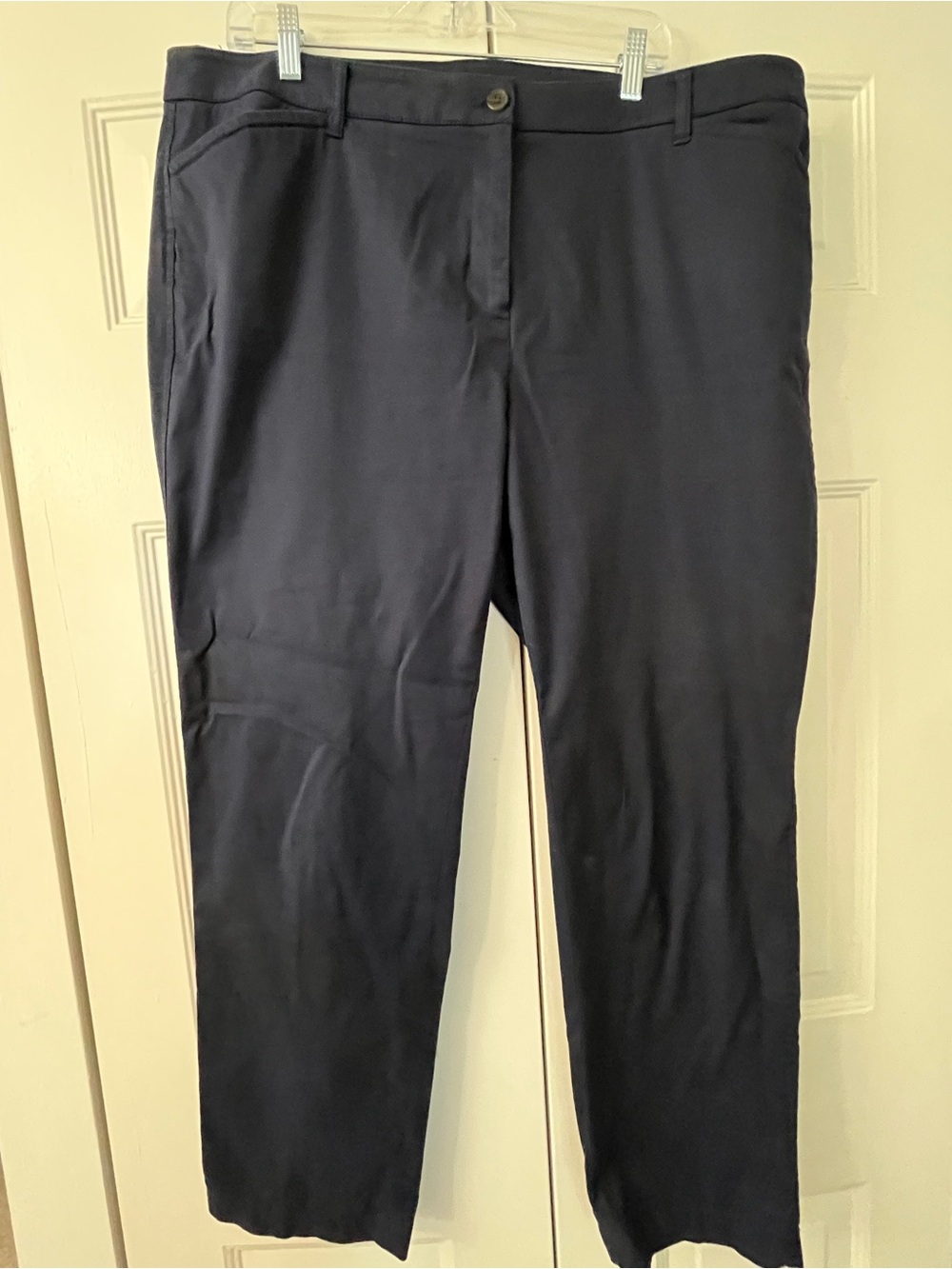 Talbots 18W Perfect Chino Navy Pant